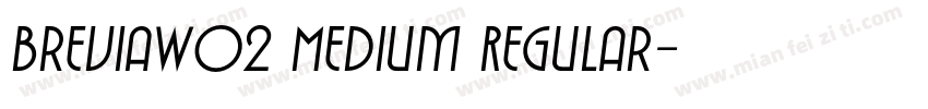 BreviaW02 Medium Regular字体转换